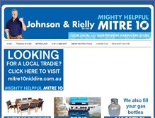 Tablet Screenshot of johnson-rielly.com.au